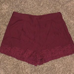 Red shorts. Nice material